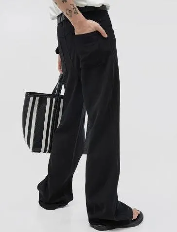 Chicmy- Wide-Leg High-Waist Pants