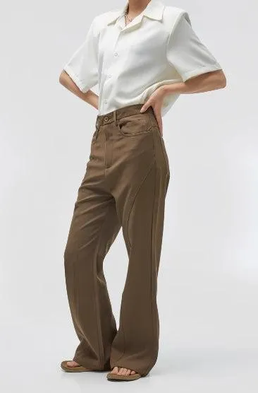 Chicmy- Wide-Leg High-Waist Pants