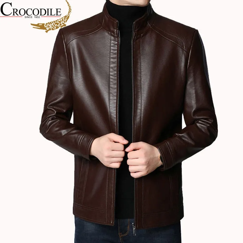 Crocodile brand Vintage Leather Jacket