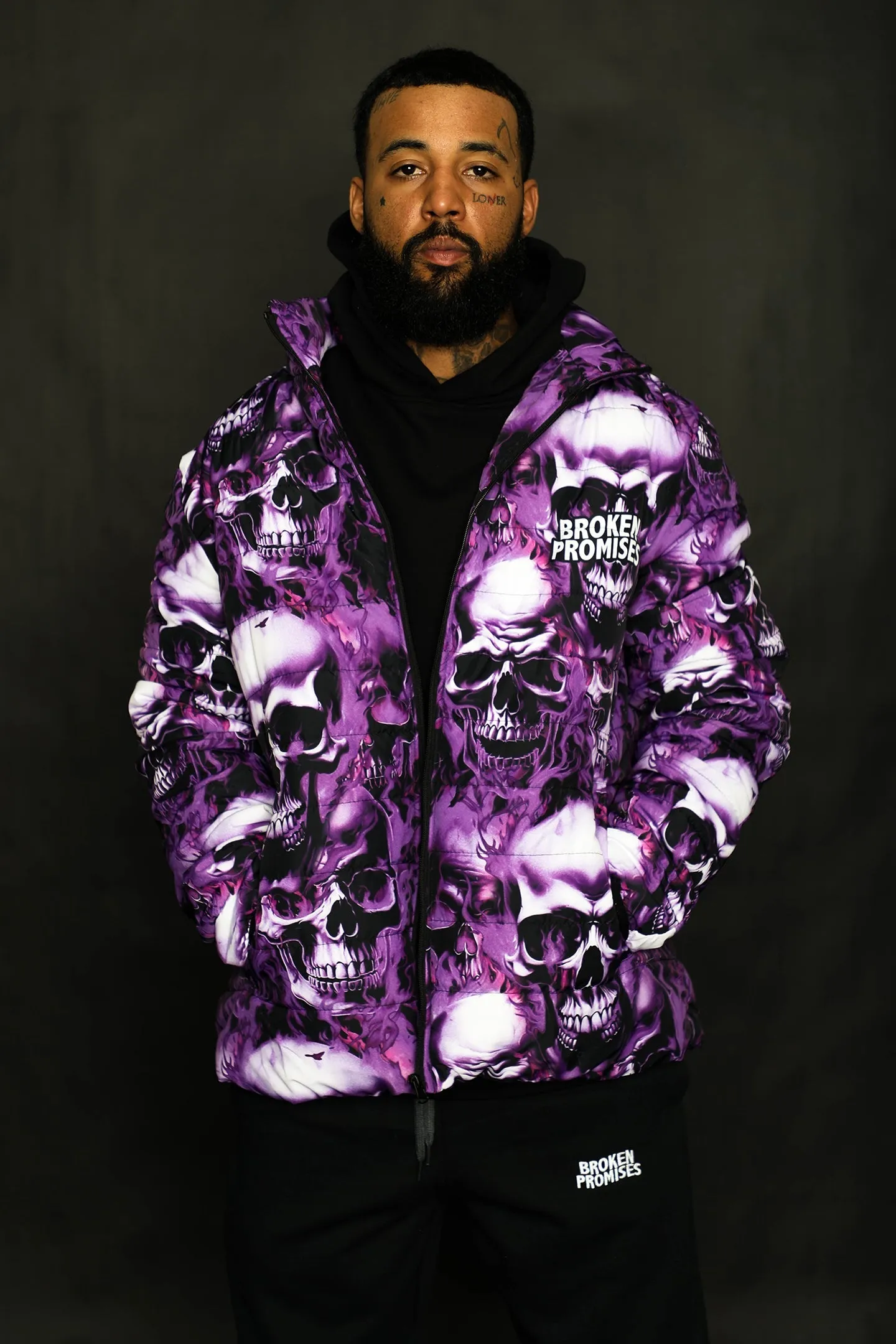 Crypt Puffer Jacket Purple