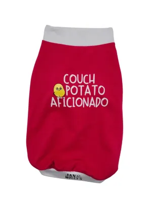 Custom Vinyl Print Dog Tank | Couch Potato Aficionado