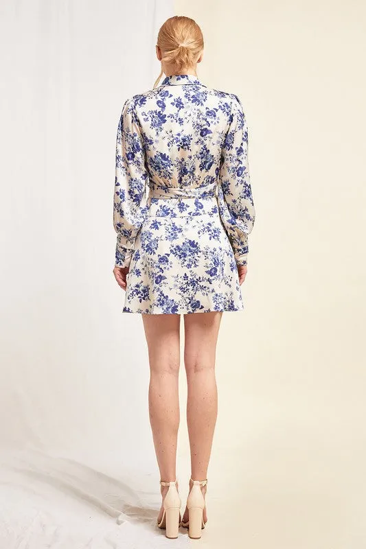 DEMI FLORAL WRAP DRESS