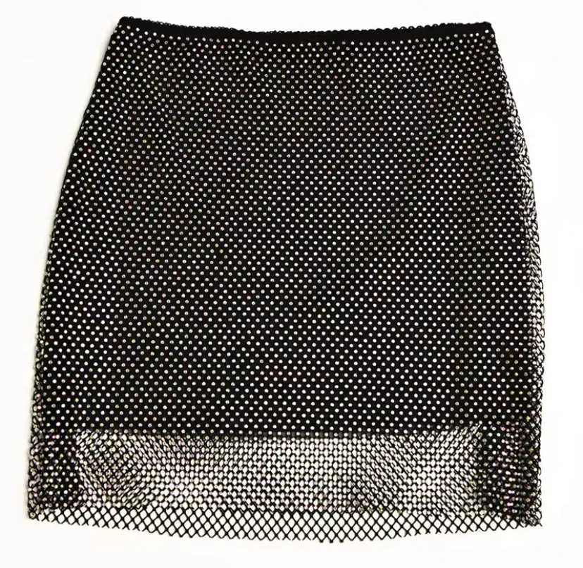 Diamanté Mesh Blazer Co-Ord