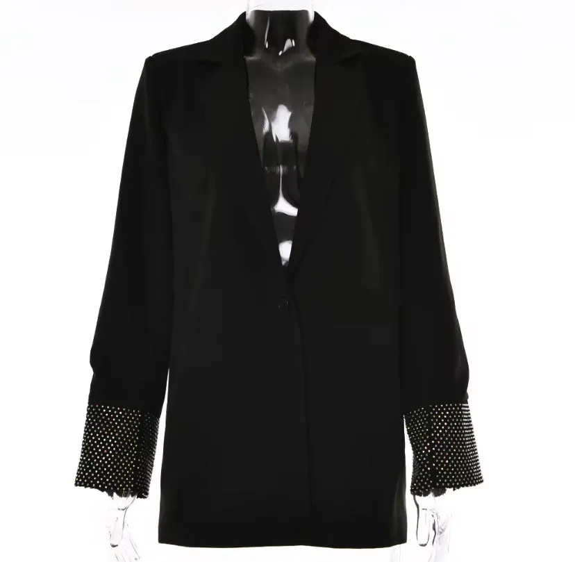 Diamanté Mesh Blazer Co-Ord