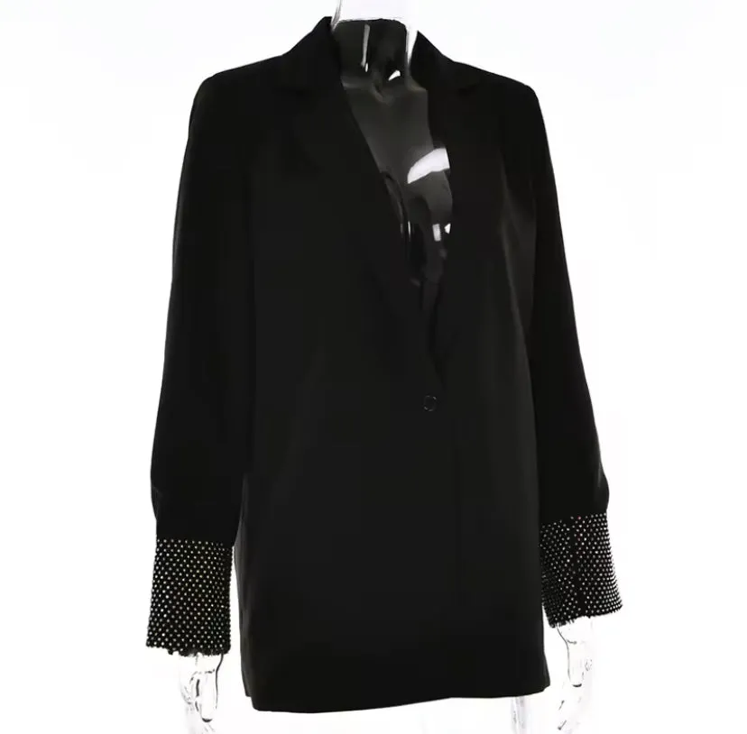 Diamanté Mesh Blazer Co-Ord