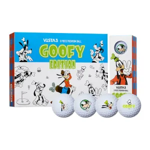 Disney Goofy Volvik Vista 3 Golf Balls