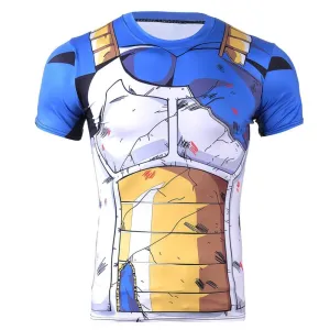 Dragon Battle Ravaged Compression Shirt Men's Short Sleeve
