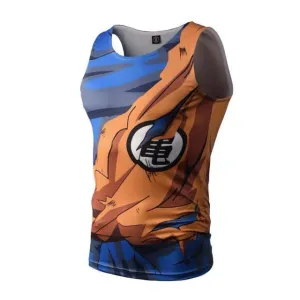 Dragon Orange Torn Workout Tank