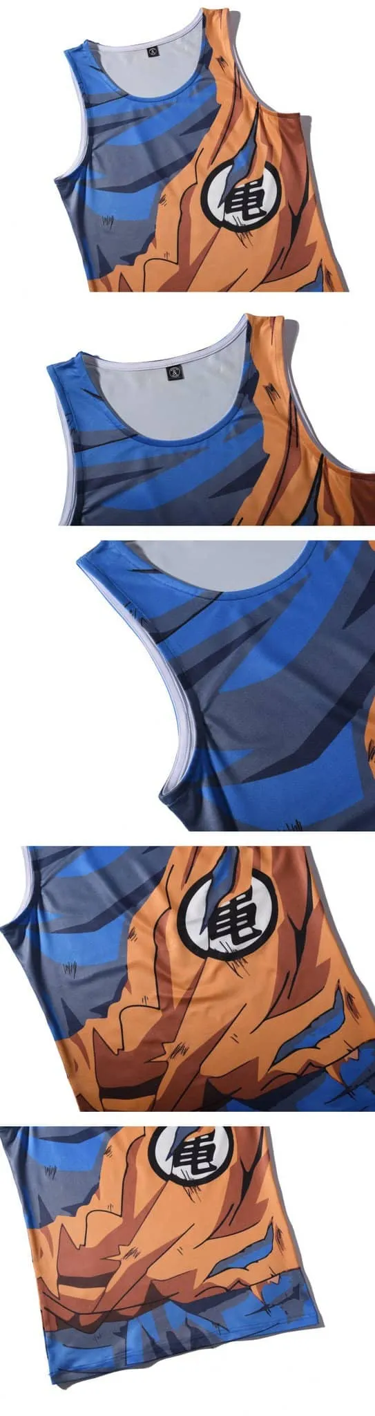 Dragon Orange Torn Workout Tank