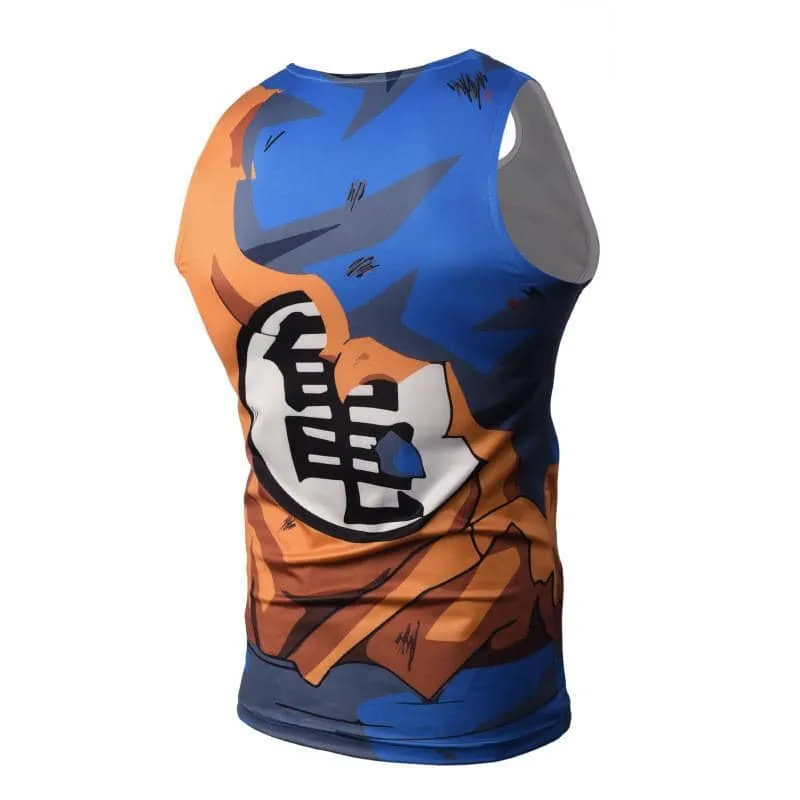 Dragon Orange Torn Workout Tank