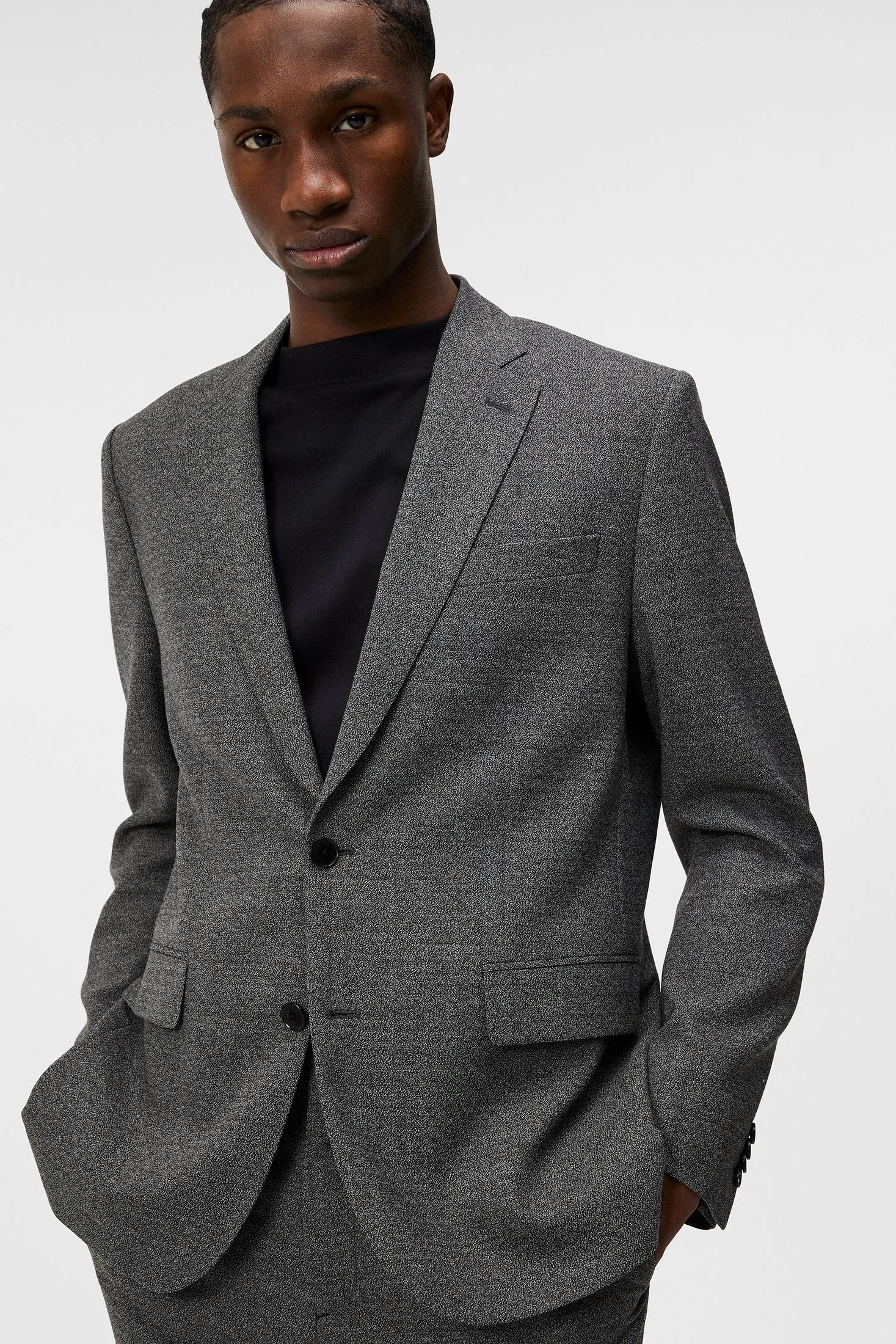 Elton S 2 Tone Blazer / Black