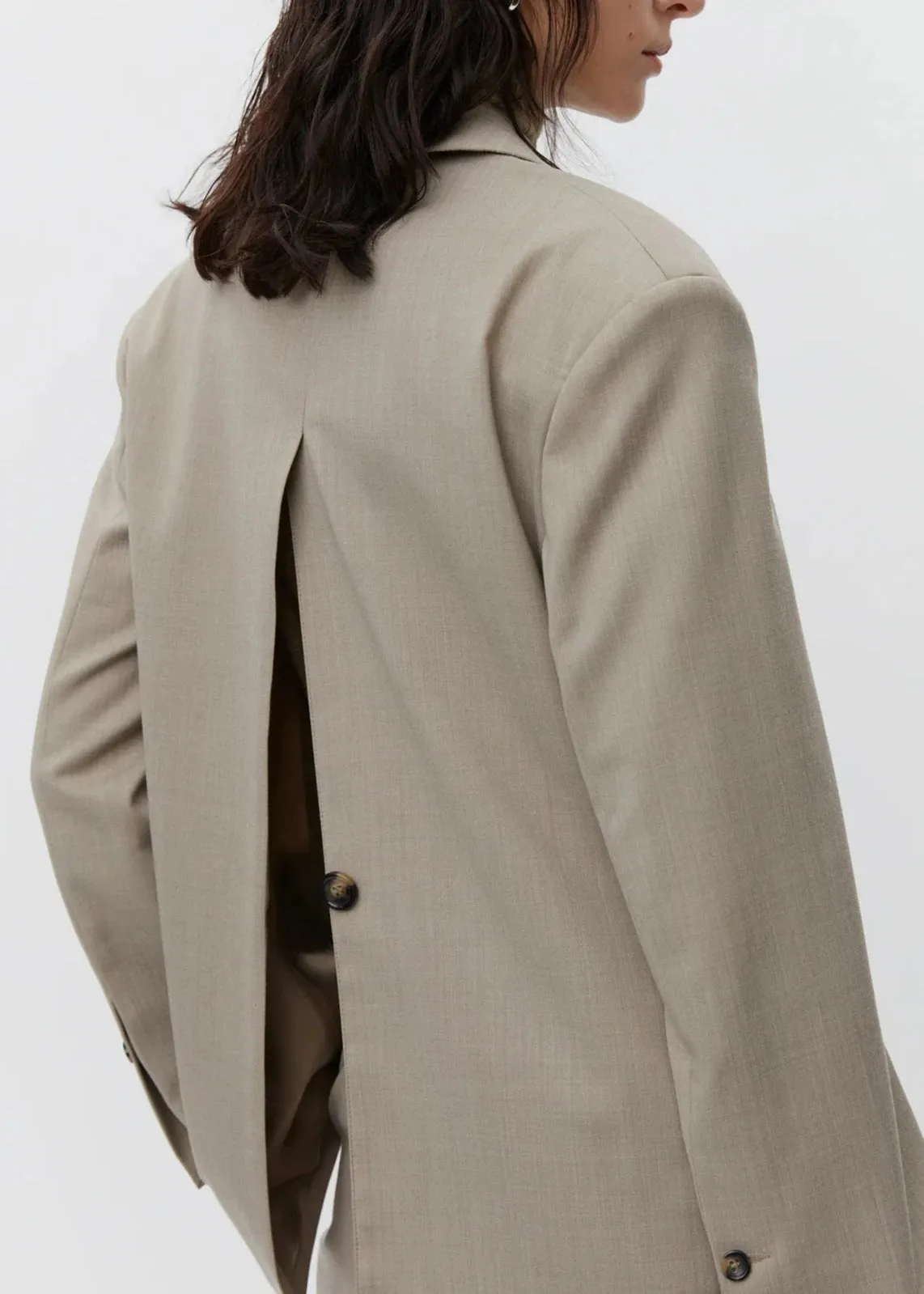 EZRA CLASSIC WOOK BLEND BLAZER | PETRIFIED OAK MELANGE