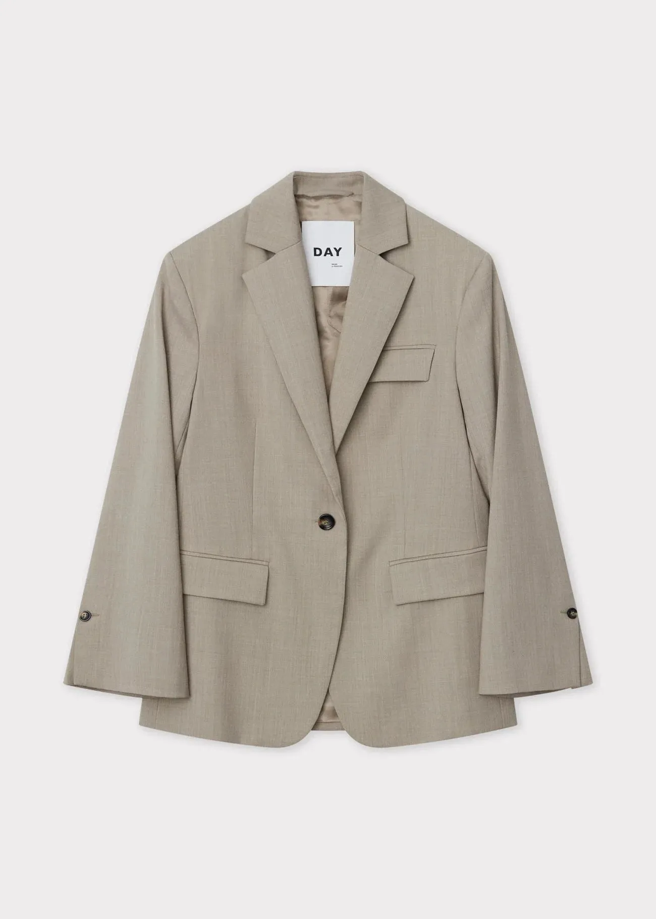 EZRA CLASSIC WOOK BLEND BLAZER | PETRIFIED OAK MELANGE