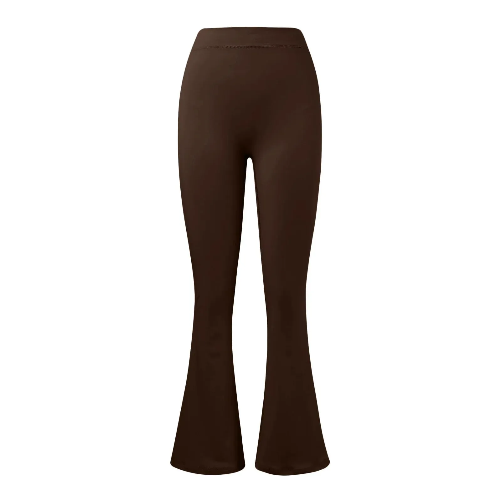 Fashion Micro Horn Leggings Women V-back Waist Sports Pants High Waist Push Up Butt Gym Pants Solid Slim Casual Leggings