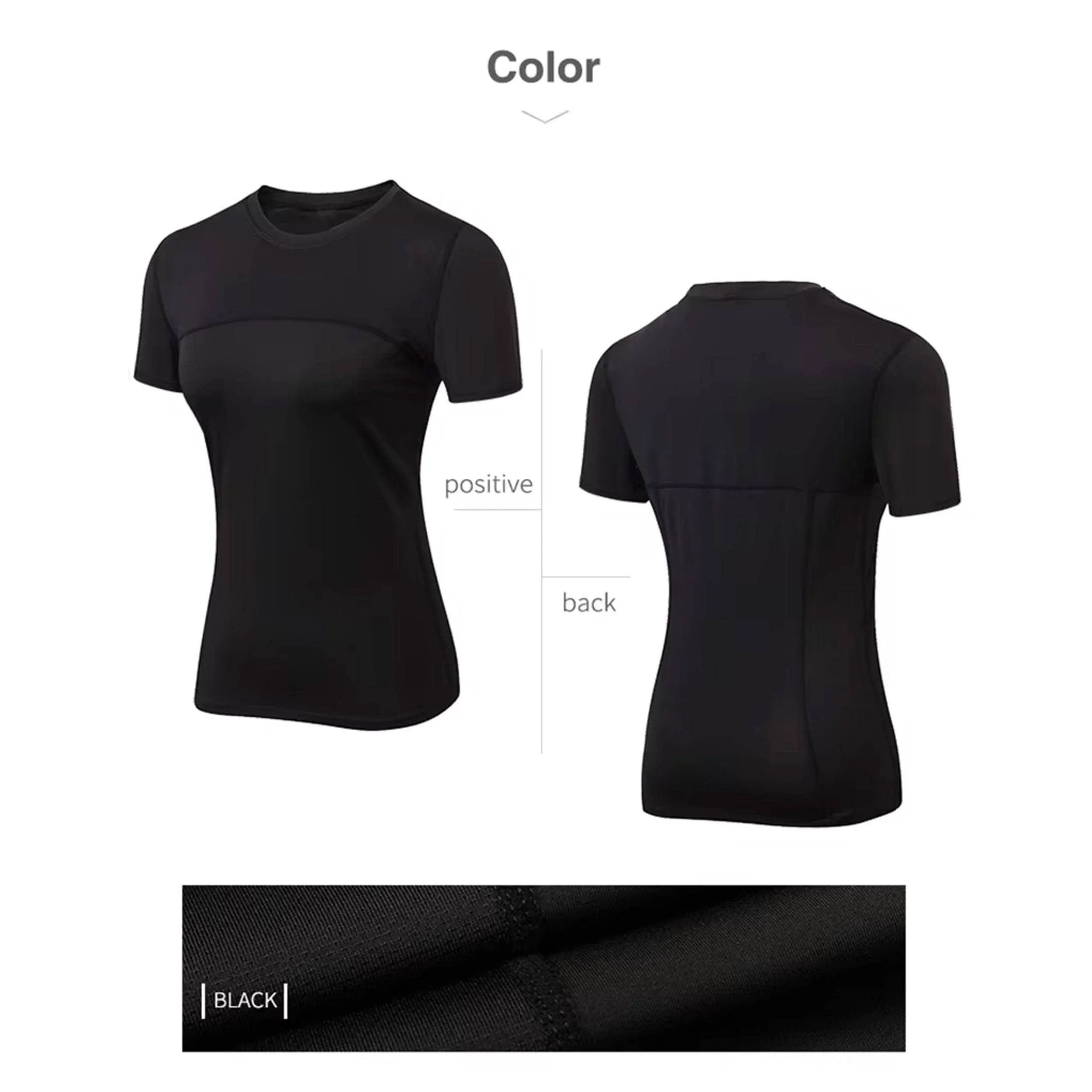 Fitness Women's Black Compression Shirt
