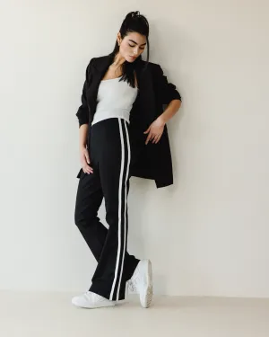FLARE LEGGINGS WITH SIDE TAPE