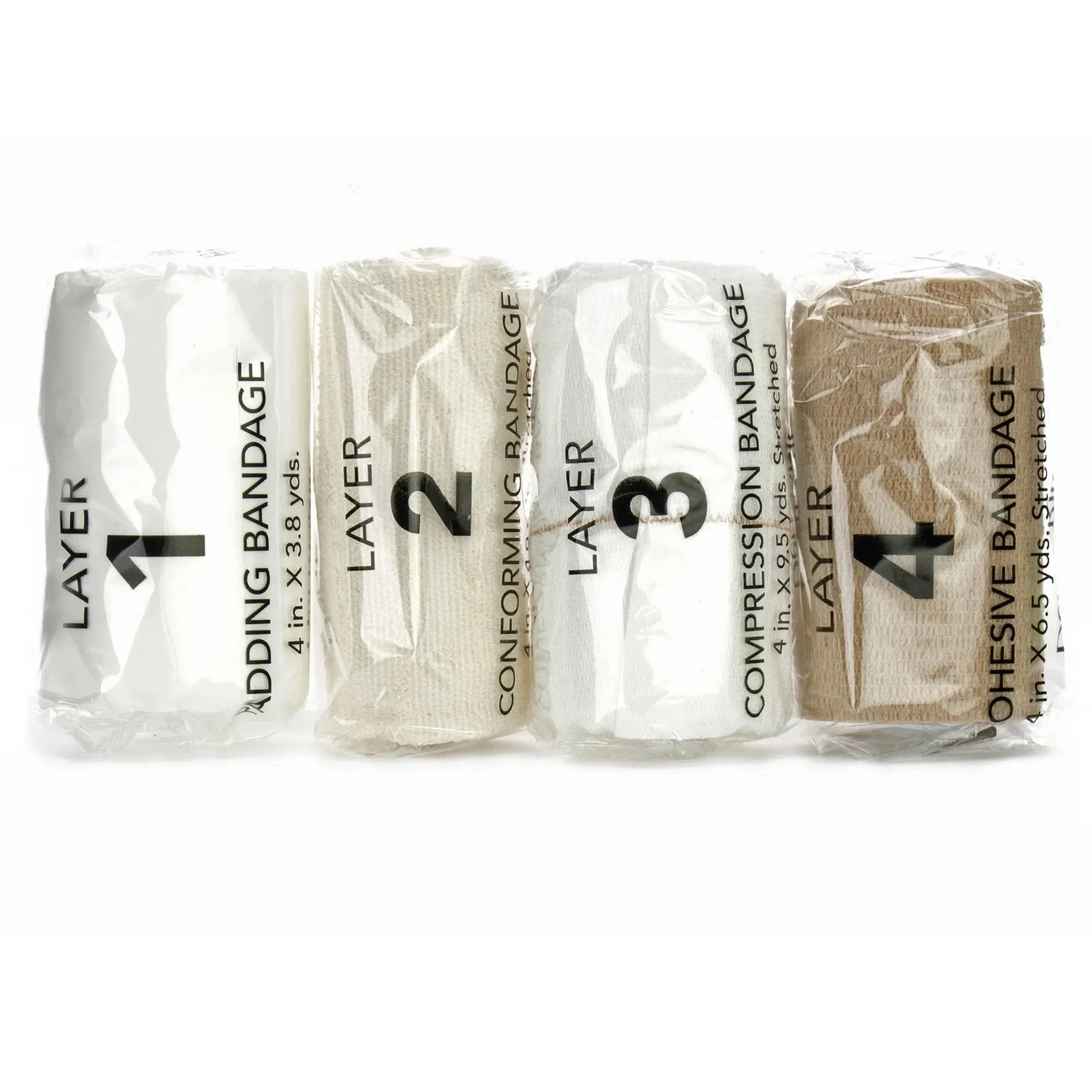FlexPress4™ Self-adherent / Tape Closure 4 Layer Compression Bandage System