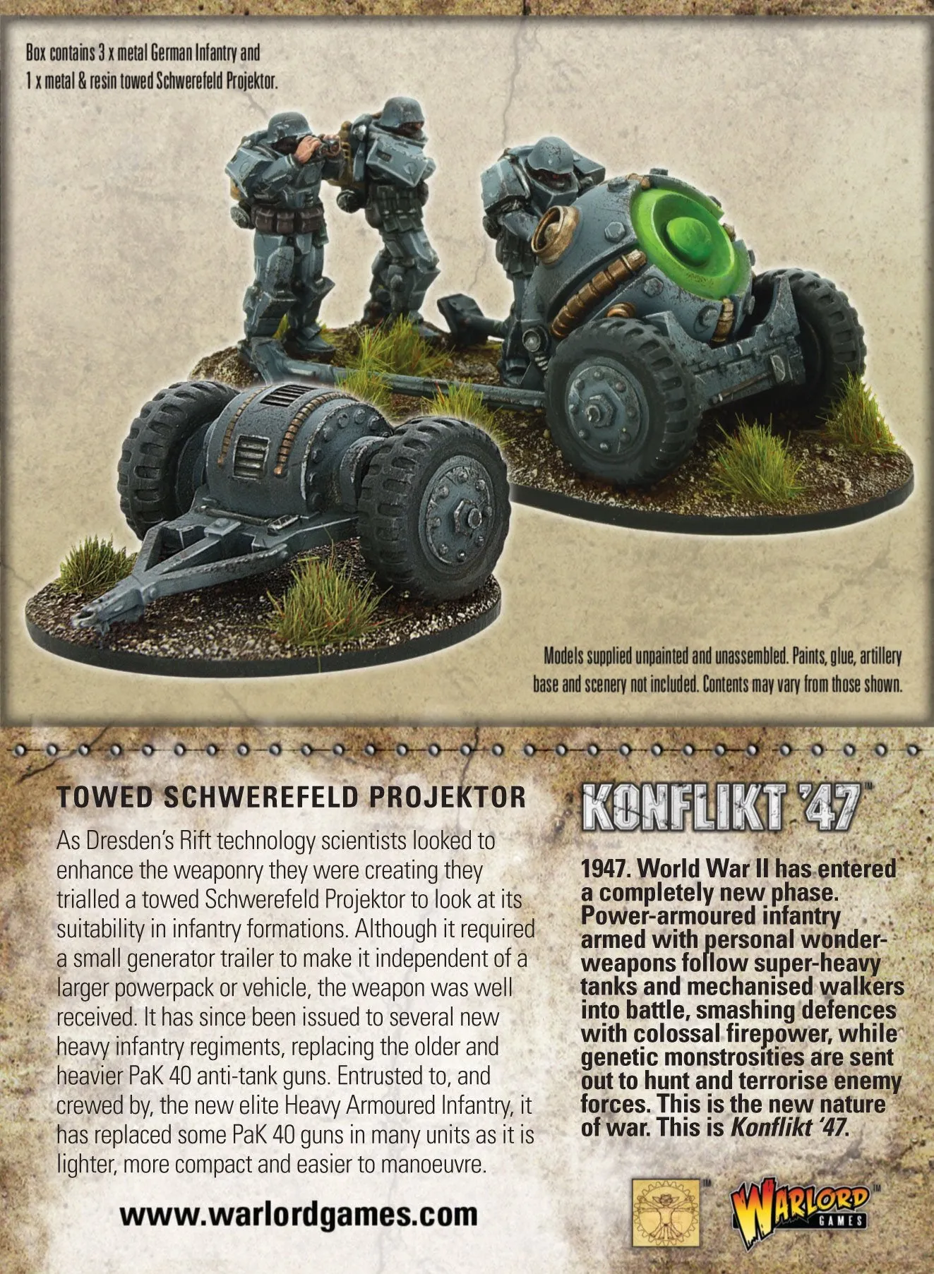 GERMAN Towed Schwerefeld Projektor