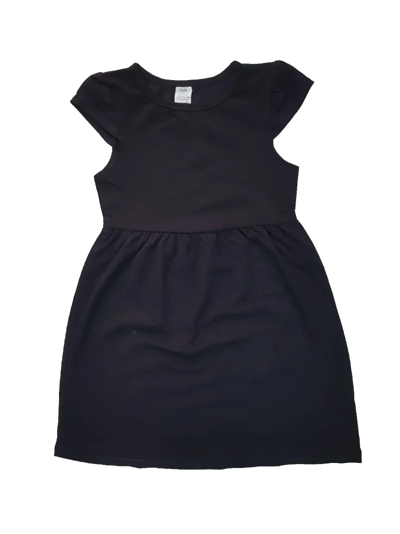 Girls Casual Short Sleeve Cotton Solid Multi Color Tunic Frock