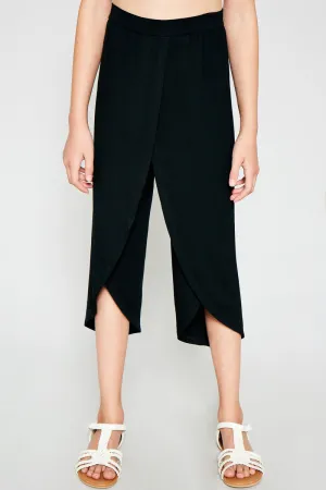 Girls High Waist Capri Pants