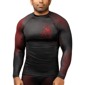 HAYABUSA RASHGUARD GEO L/S BLACK/RED