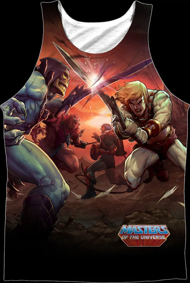 He-Man and Skeletor Battle Masters of the Universe Tank Top