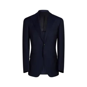 HENRY SARTORIAL X CARUSO Peak Lapel Blazer NAVY REG