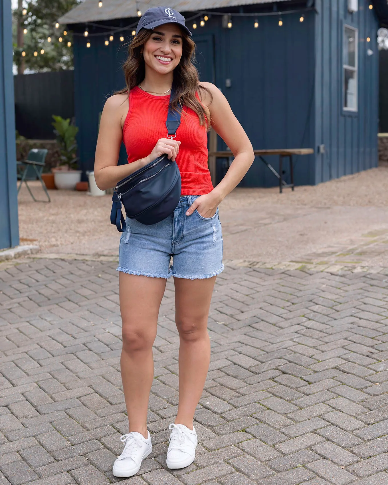 High Neck Cardinal Red Brami Tank
