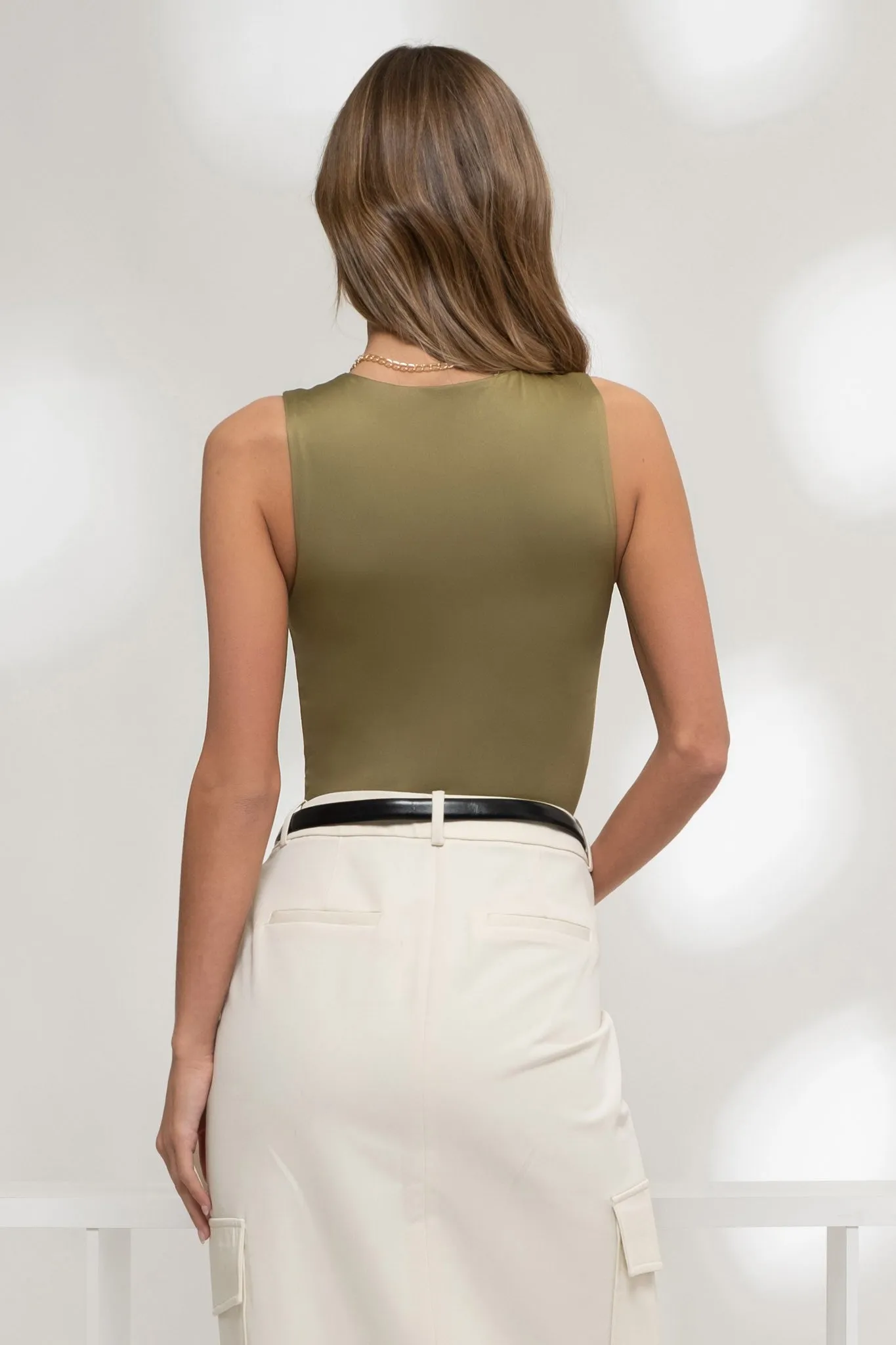 High Neck Cropped Tank