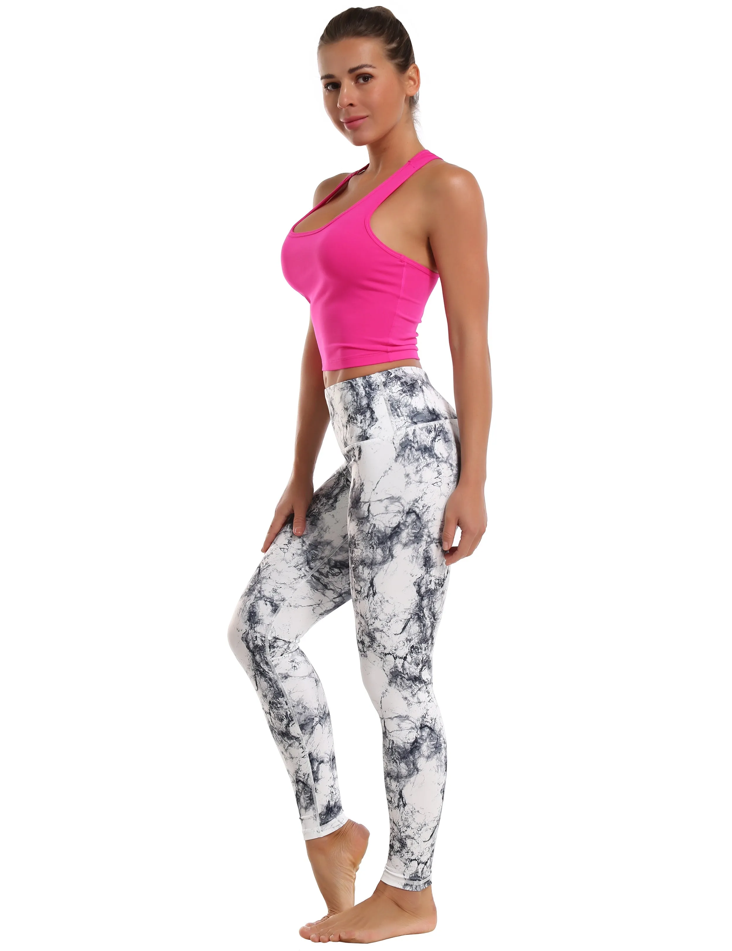 High Waist Biking Pants arabescato_Biking