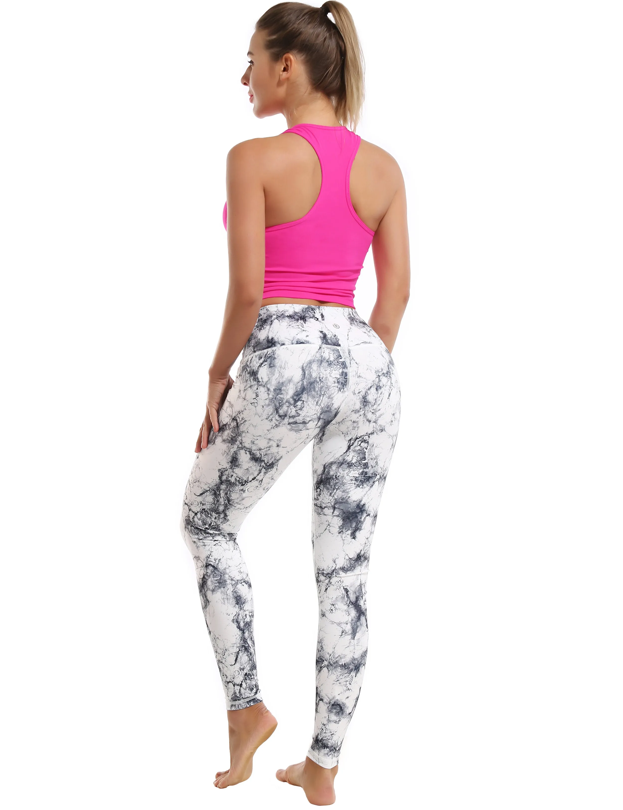 High Waist Biking Pants arabescato_Biking