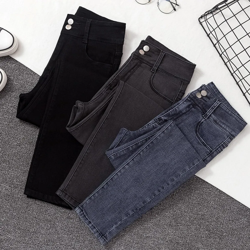 High Waist Casual Jeans