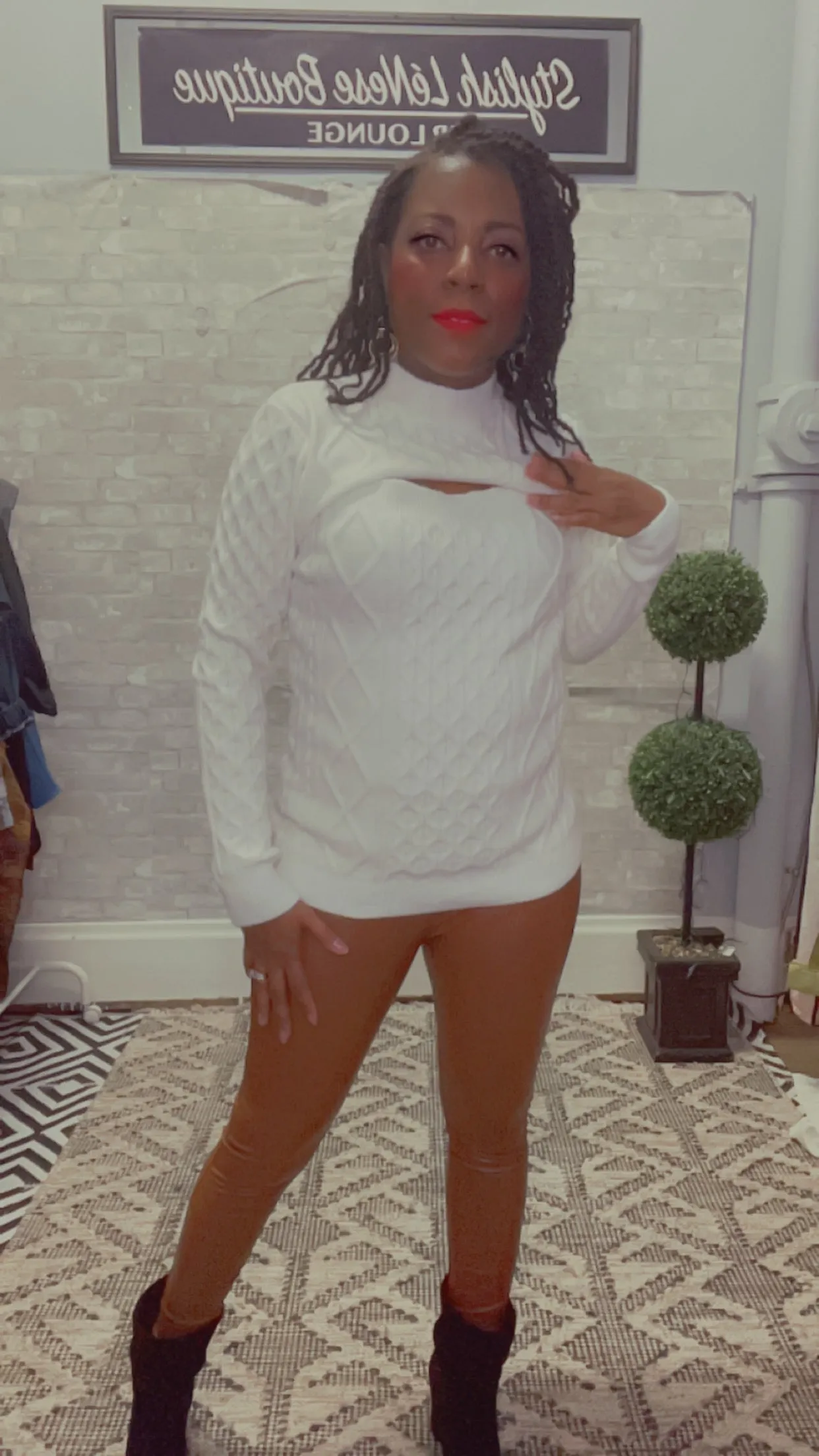 High Waist Faux Leather Leggings