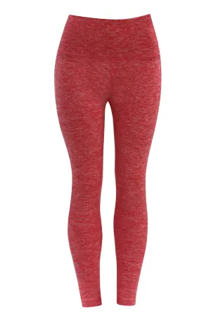 High Waist Plus Size Pants heatherred_Plus Size