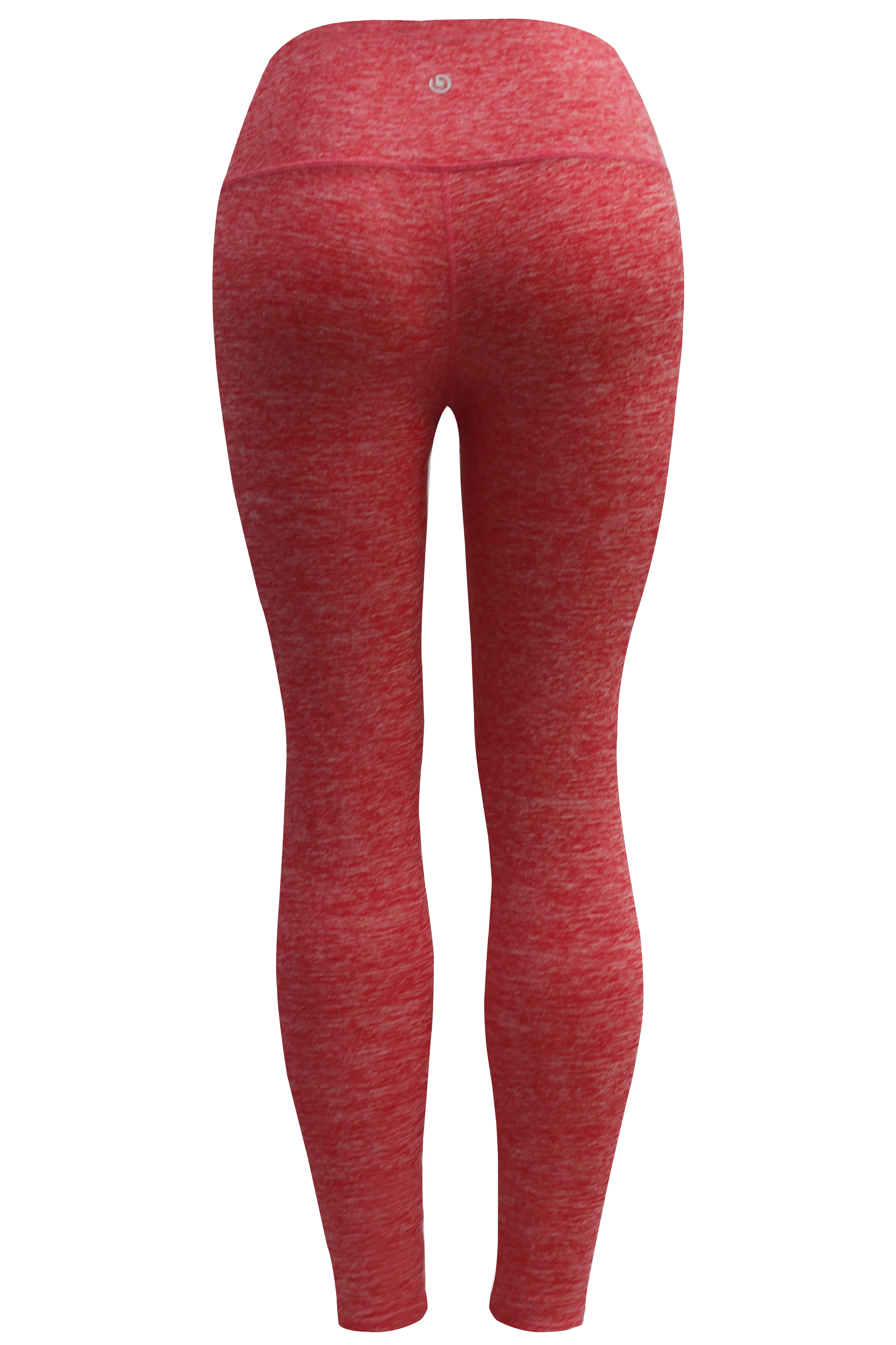 High Waist Plus Size Pants heatherred_Plus Size
