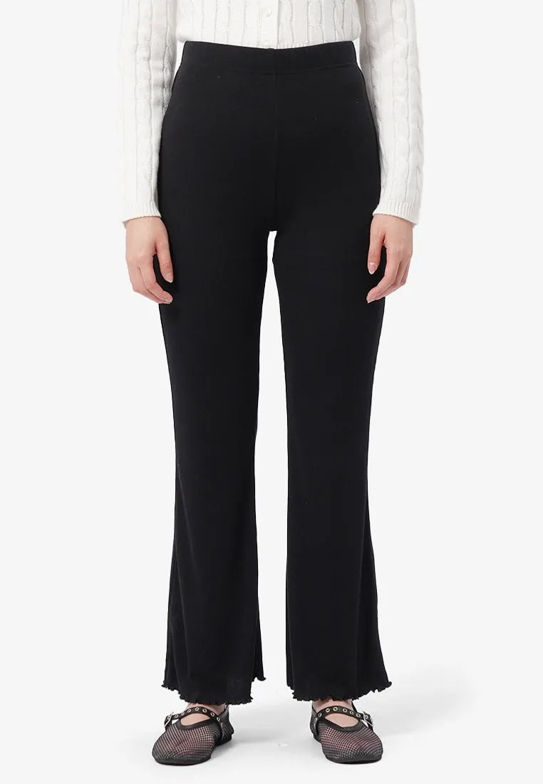 High Waist Ribbed Pants