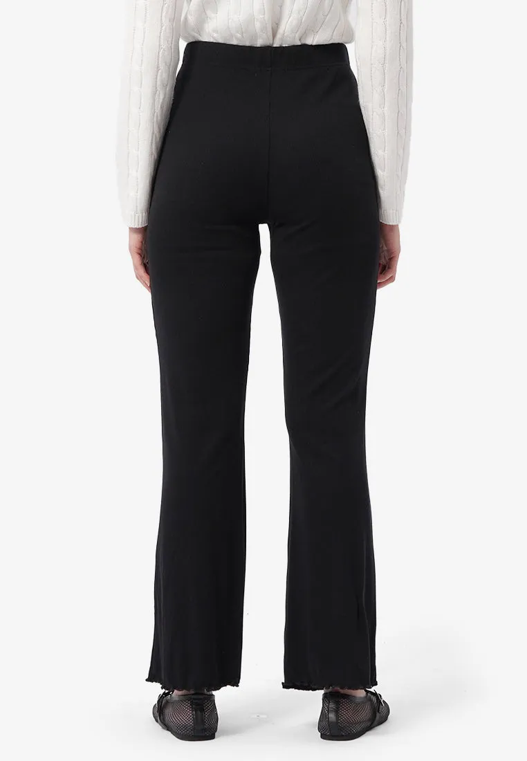 High Waist Ribbed Pants