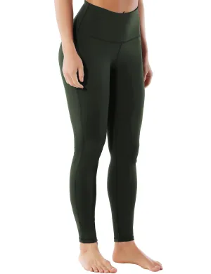High Waist Side Line Jogging Pants olivegray_Jogging