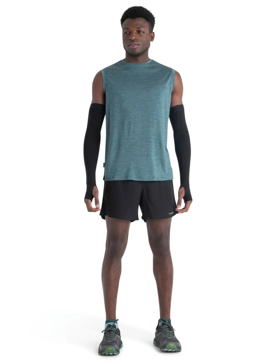Icebreaker Men&#x27;s Merino 125 Cool-Lite™ Sphere III Tank Fathom Green Heather | Buy Icebreaker Men&#x27;s Merino 125 Cool-Lite™ Sphere III Tank Fathom Green Heather here | Outnorth