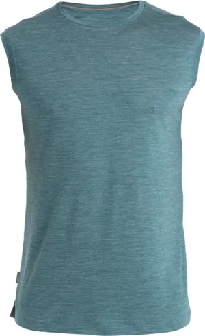 Icebreaker Men&#x27;s Merino 125 Cool-Lite™ Sphere III Tank Fathom Green Heather | Buy Icebreaker Men&#x27;s Merino 125 Cool-Lite™ Sphere III Tank Fathom Green Heather here | Outnorth