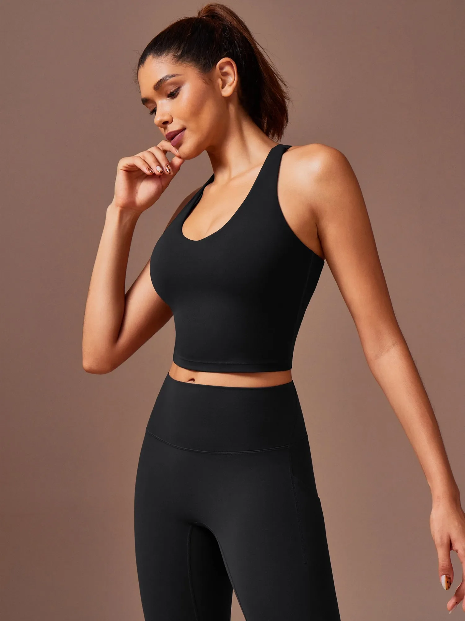 IUGA ButterLab® V-Neck Adjustable Workout Tank Tops