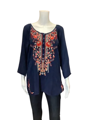 Johnny Was Women's Tunic Blue Size: S