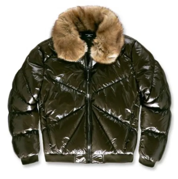Jordan Craig-Men's Nylon Puffer Jacket-Olive-91399