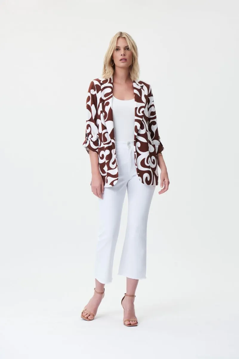 JOSEPH RIBKOFF 232254 Brown/Vanilla Jacket