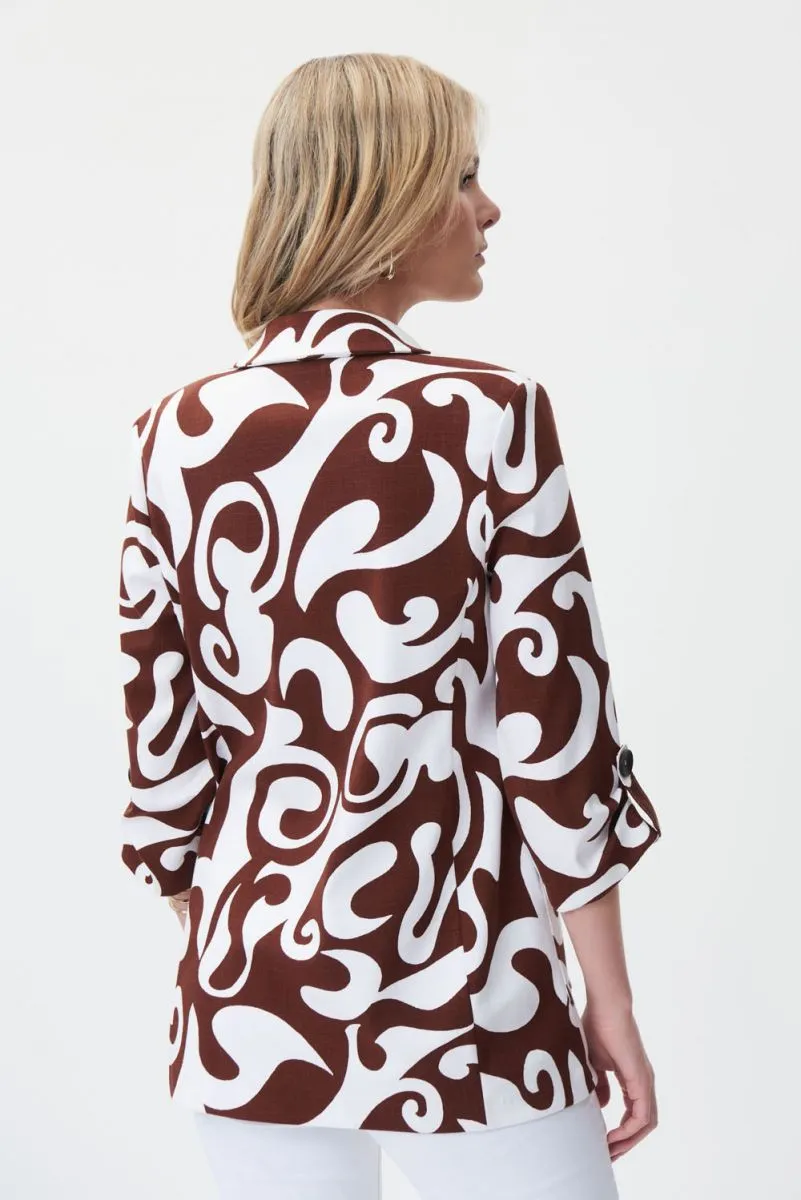 JOSEPH RIBKOFF 232254 Brown/Vanilla Jacket