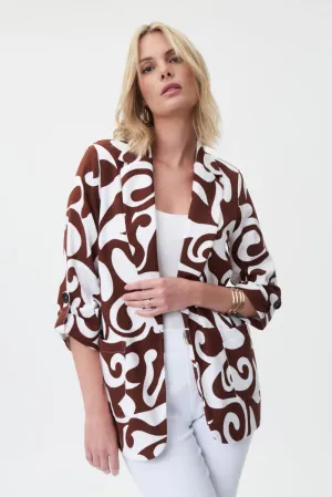 JOSEPH RIBKOFF 232254 Brown/Vanilla Jacket