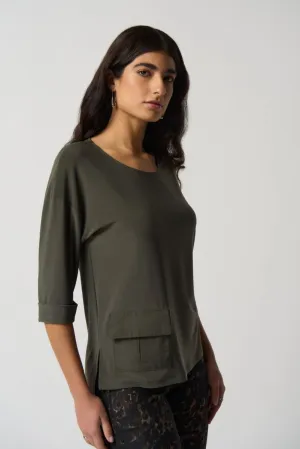 JOSEPH RIBKOFF 233186 Dolman Sleeve Boxy Top
