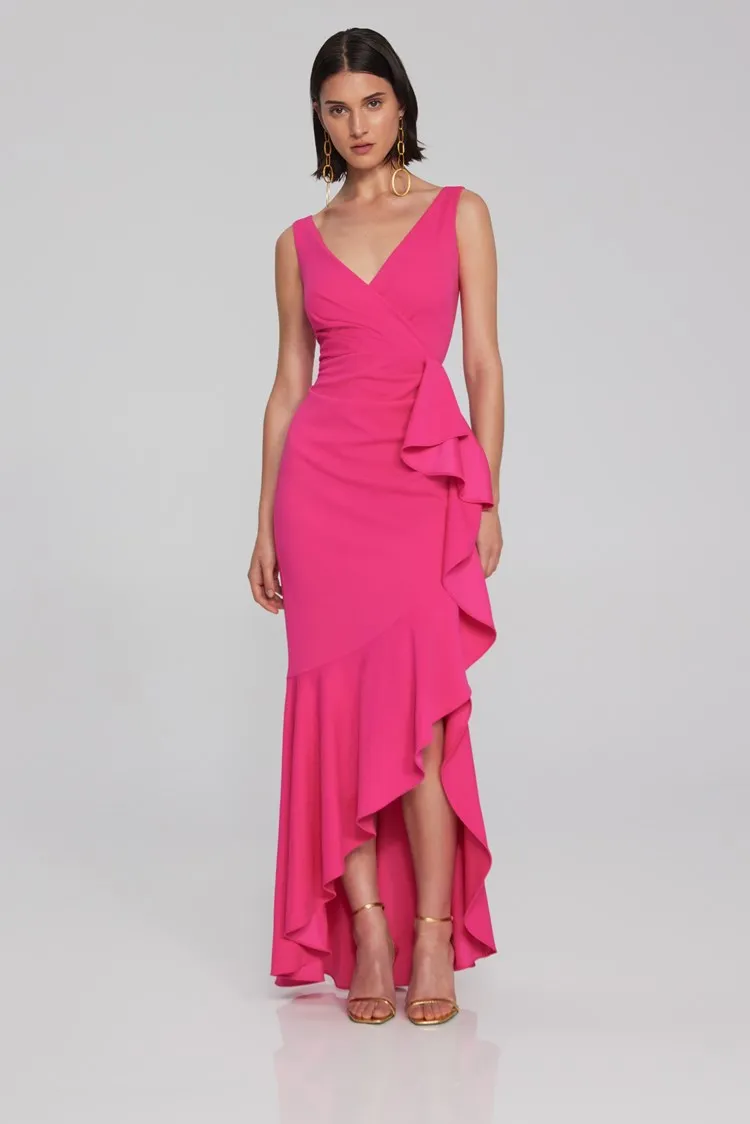 Joseph Ribkoff Scuba Crepe Trumpet Gown 241700 S24