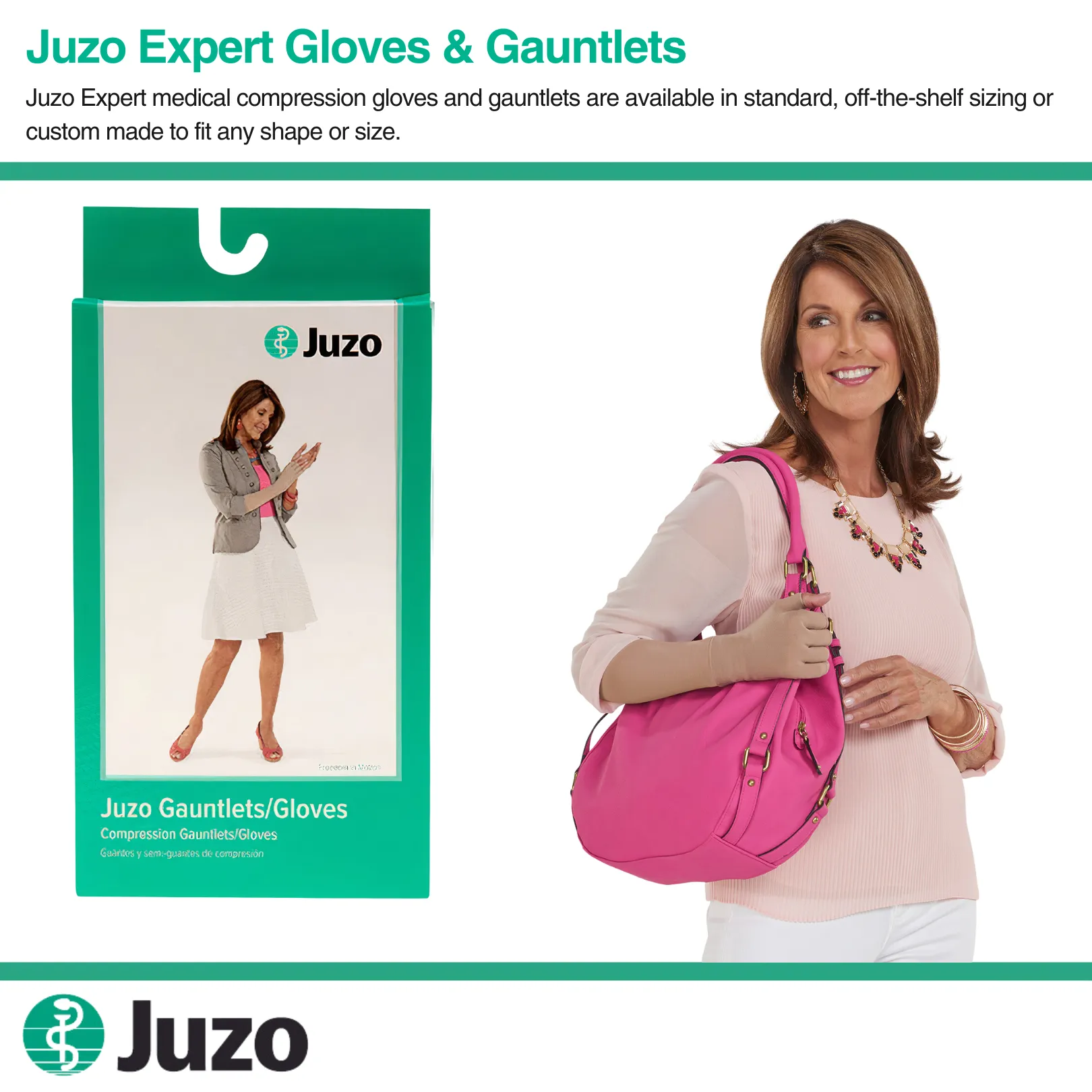 Juzo Expert Compression Gloves & Gauntlets, 20-30 mmHg, Glove