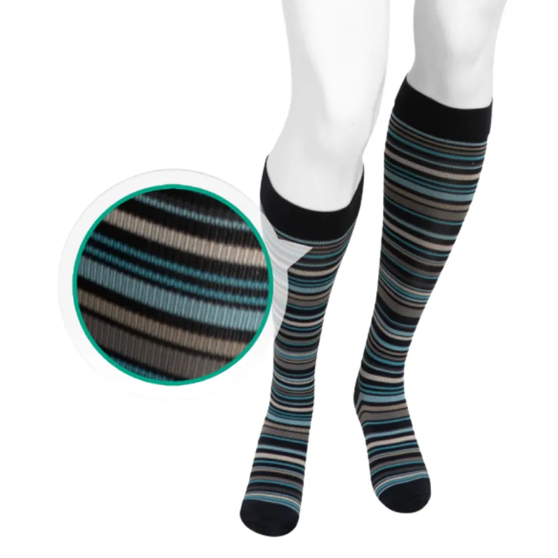 Juzo Power Vibe 15-20 mmHg Knee High Stocking Super Stripe